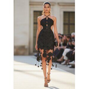 Cult Gaia Leela Crochet Dress Size S NEW